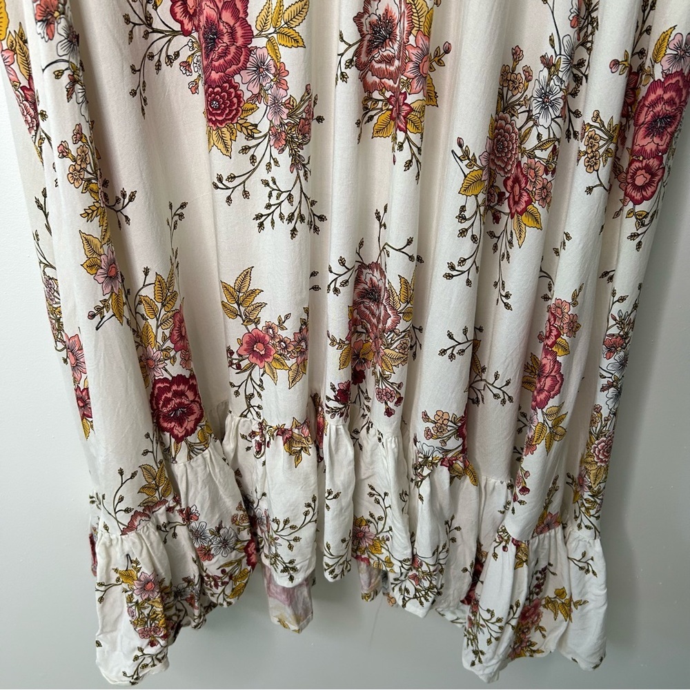 Torrid Mini Challis floral Skater Dress size 2 dark romantic feminine date night - Picture 6 of 11
